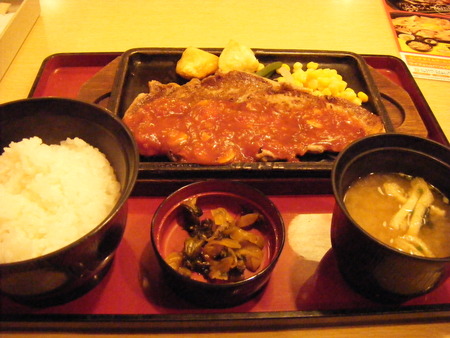 ジョイフルsリブガーリックステーキ+和食セット