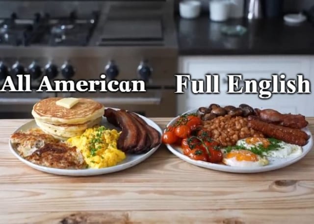 【画像】アメリカ式の朝食VSイギリス式の朝食　どっちが食いたい？